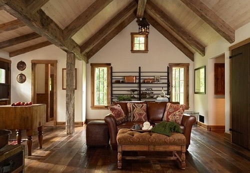 Log Home Living Rooms 6