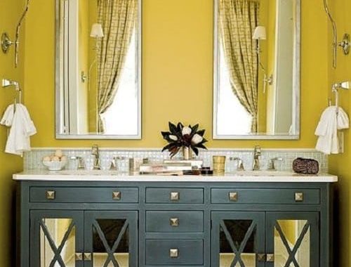 15+ Gorgeous Colored Bathroom Vanity Ideas for Your Bathroom