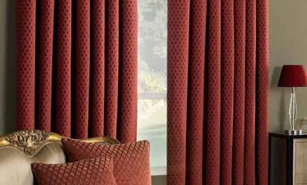 burgundy living room curtains