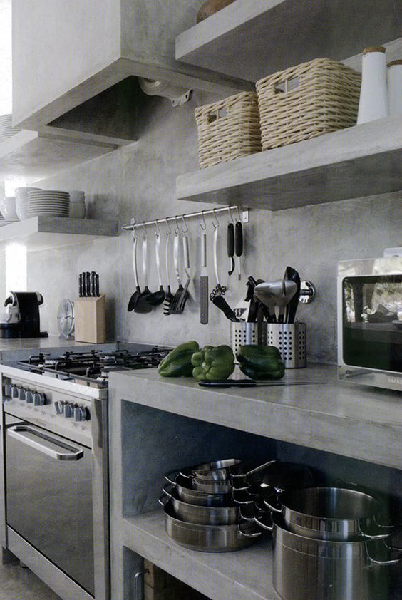 25+ Most Inspiring Concrete Kitchen Countertop Ideas For Stylish Decor