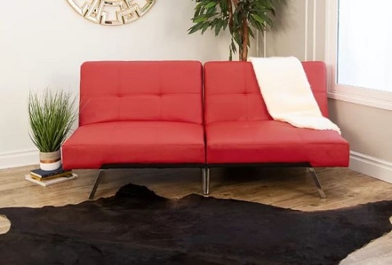 Gist Living Room Couch Red And Black