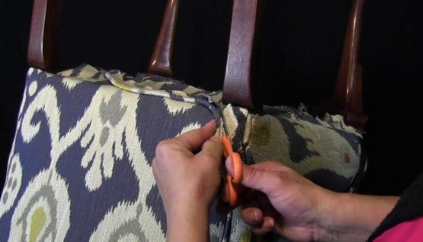 How to Reupholster a Dining Room Chair Seat and Back | 5 Quick Steps